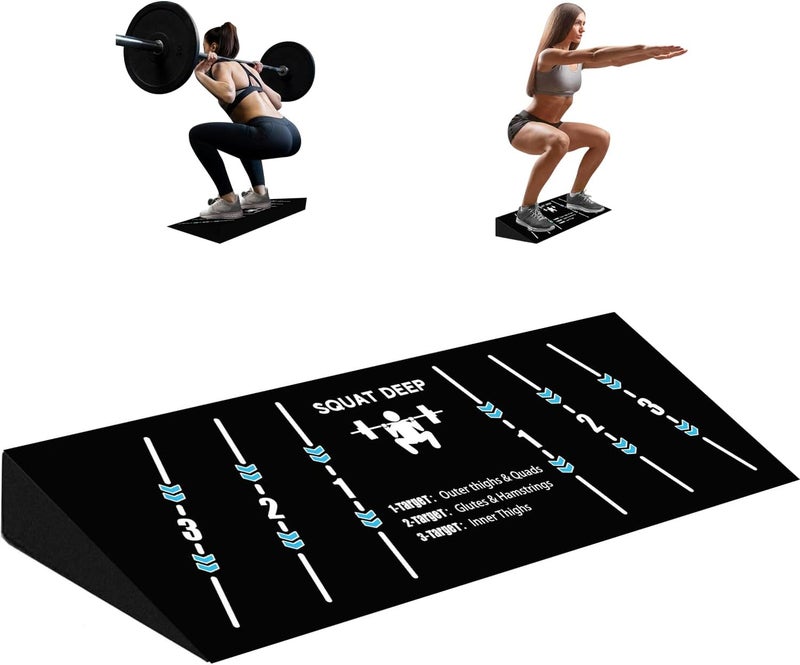 WINBOX Slant Board for Weightlifting and Calf Stretching - Non-Slip Heel Elevated Squat Wedge Block - Image 1